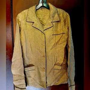 Prada gold pajama top